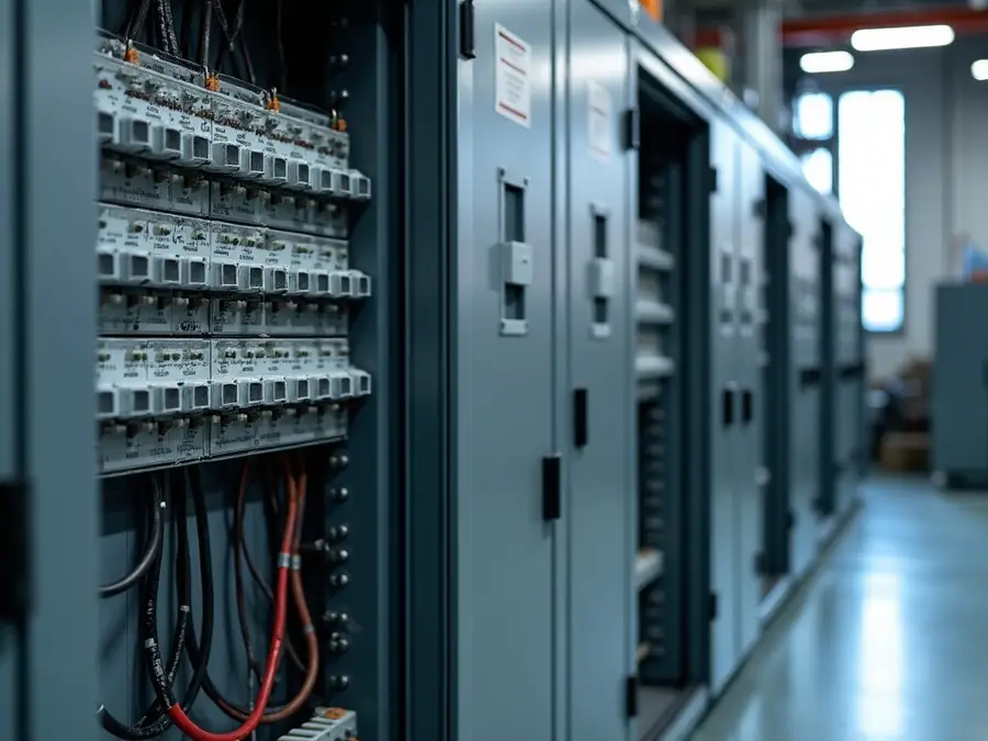 Quadro de distribuição elétrica industrial